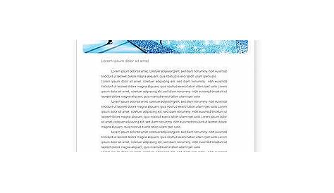 Water Letterhead Templates in Microsoft Word, Adobe Illustrator and