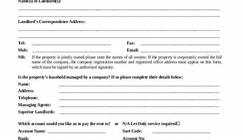 Letting Agent Agreement With Landlord Template Pdf
