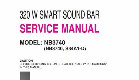 LG NB3740 OWNER'S MANUAL Pdf Download ManualsLib