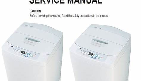 Lg Washer Maintenance Manual