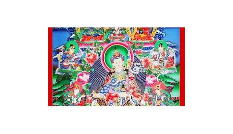 Sold Price: A Fine "Lian Hua Da Shi" Buddha on Fabric - February 6