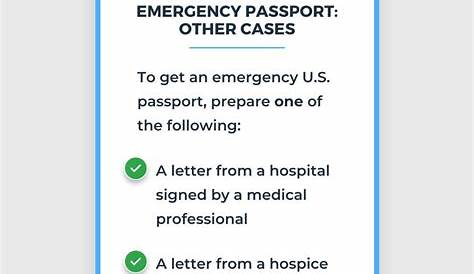 Life Or Death Emergency Passport Letter Sample