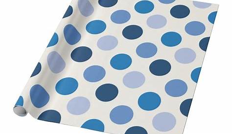 Dark Blue Polka Dots Wrapping Paper | Zazzle