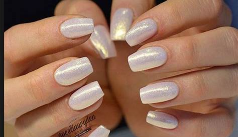 Light Gold Dress & Pearl Nails For Blonde Teens