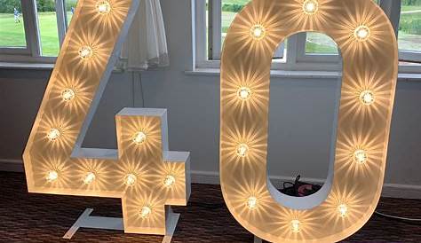 Light Up Numbers to Hire for any Event Wedding Letter Hire