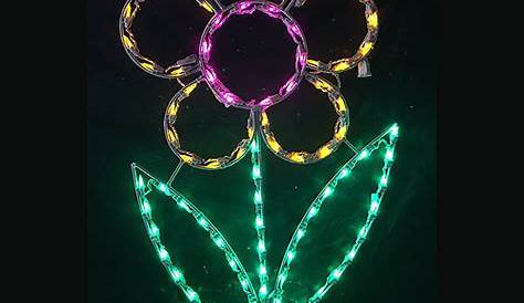 Lighted Spring Window Decorations
