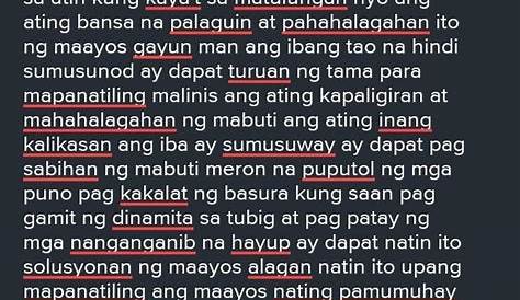 gumawa ng liham para sa ating presidente ipahayag sa iyong liham ang