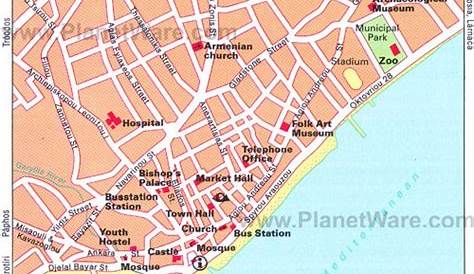 Limassol Old Town Map City And Tourism Board