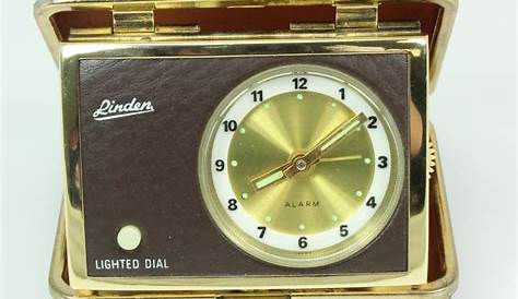 Linden Travel Alarm Clock Vintage Iob