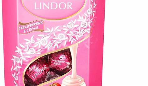 Lindt LINDOR Valentine's Strawberries & Cream White Chocolate Truffles