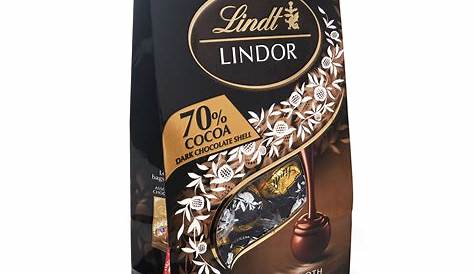 Lindt LINDOR 70% Cacao Dark Chocolate Truffles Box 156g – Lindt