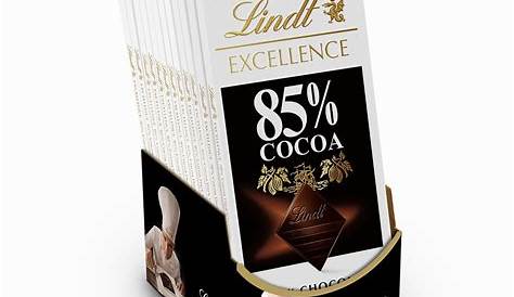 Lindt Chocolate Bar Dark Chocolate 85 Percent Cocoa Extra Dark, 3.5 Oz