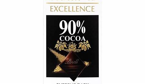Lindt Excellence Intense Dark 90% Cacao Chocolate Bar Each 100 g (Pack