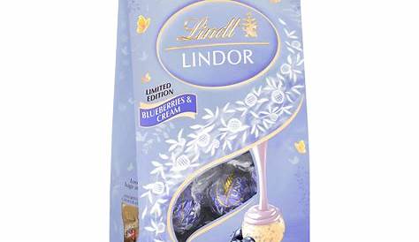 Lindt LINDOR Blueberries & Cream White Chocolate Easter Candy Truffles