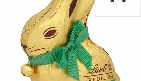 Lindt GOLD BUNNY Hazelnut Milk Chocolate Easter Bunny, 100 Grams
