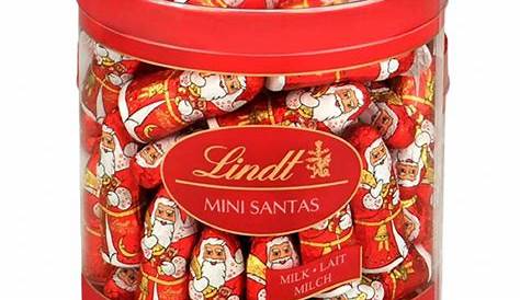 Lindt Santa milk chocolate Father Christmas figure isolated on white