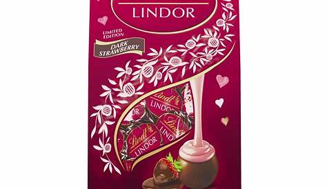Lindt + LINDOR Valentine’s Day Dark Strawberry Chocolate Truffles
