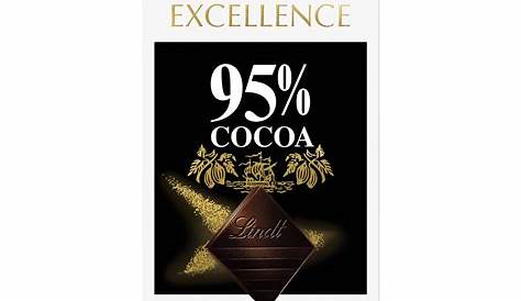 Buy Lindt Excellence 95% Cocoa Dark Chocolate 80g Online | All India