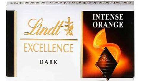 Lindt EXCELLENCE Intense Orange Dark Chocolate Candy Bar, 1 bar / 3.5