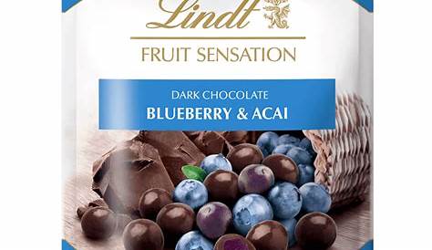 Lindt Dark Chocolate Blueberry & Acai Fruit Sensations (uk) | Lindt