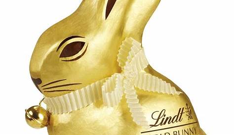 Lindt Chocolate Gold Bunny - Pack of 4 Easter Chocolates - 3.5oz Each #