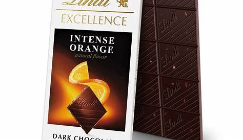 Lindt Excellence Intense Orange Dark Chocolate Bar, 3.5-Ounce Packages
