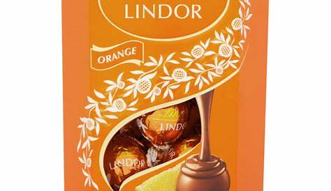 Lindt Lindor Milk Orange Chocolate Truffles Box 200g