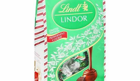 a bag of lindor chocolates sitting on top of a table