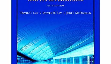 Linear Algebra And Its Applications 6Th Edition Pdf