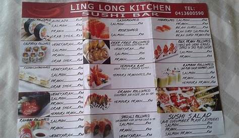 Ling Ling Chinese Buffet Menu, Menu for Ling Ling Chinese Buffet