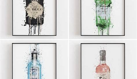 Liquor Bottle Wall Art Print 'Italia' | Wall art prints, Bottle wall