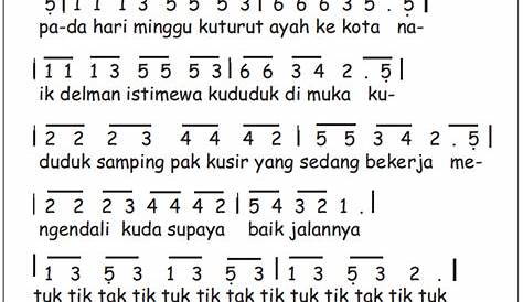 Not Angka Lagu Anak Medan – bintangutama69.github.io