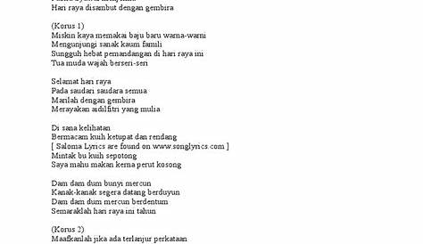 Lirik Selamat Hari Raya - Kopratasa - Lirik Lagu Malaysia