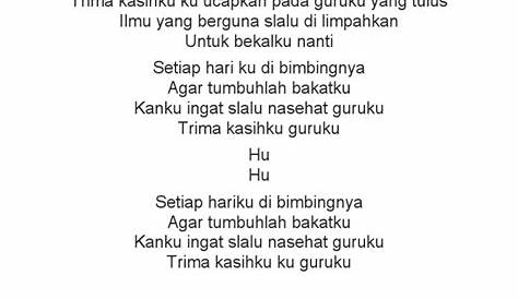 Lagu Terima Kasih Bu Guru Terbaru