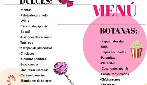 Lista de dulces - ᐅ Las más Elegantes Mesas de Dulces ️