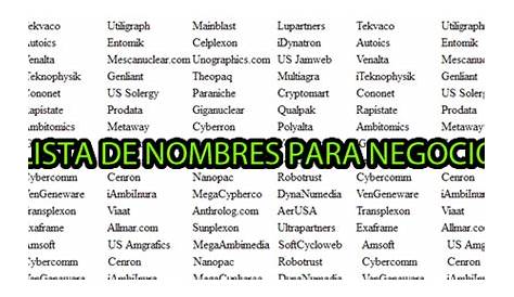 Nombres de empresas - Imagui