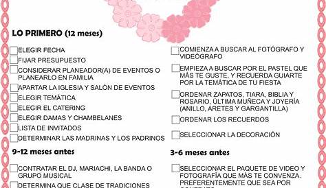 quinceanera "check list" | My Q’s Quinceanera Checklist! #
