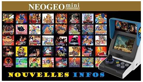 Neo Geo Mini : des images et la liste des jeux inclus