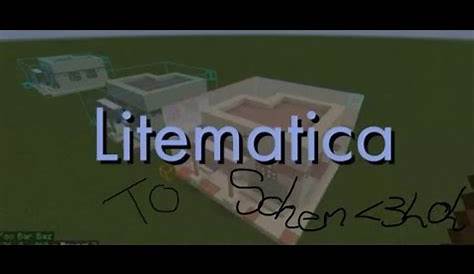 Litematica Where To Download Litematic (schematics) files from? YouTube