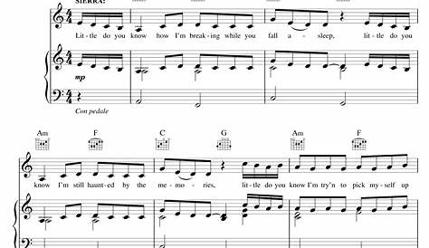Little Do You Know Piano Chords Sheet and Chords Collection