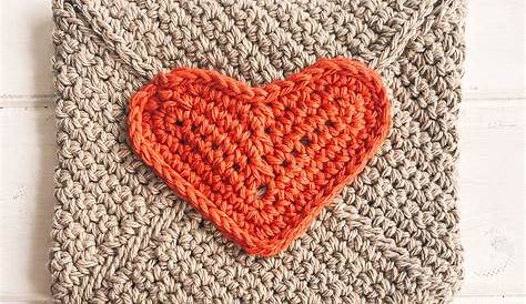 Little Valentine Envelope Crochet Pattern The Roving Nomad 4mm Hook Heart