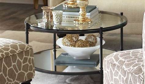 Living Room Round Coffee Table Decor Ideas