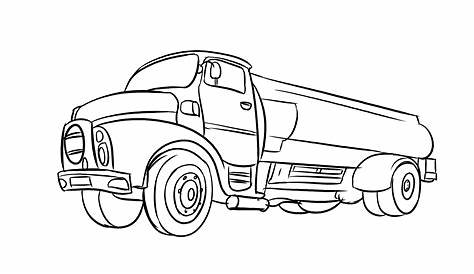 Camión vehículo en icono colores blanco y negro Imagen Vector de stock