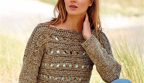 Pulli im Wellenmuster - Kostenlose Strickmuster | Sweater crochet