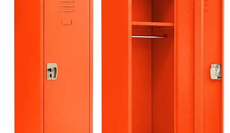 Costway 48'' Kid Locker Safe Storage Children Single Tier Metal Lockers