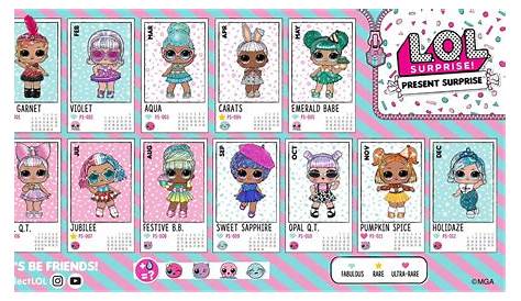L.O.L Surprise Series 1 full checklist with which wave the doll can be