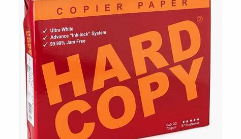 Hard Copy Bond Paper Short / A4 / Long 80 gsm 500 Sheets Sub.24