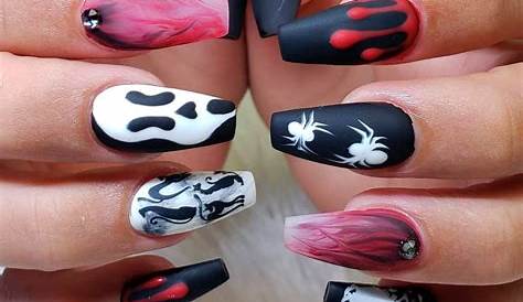 Long Coffin Halloween Nails 1001 + Ideas For Awesome And Spooky