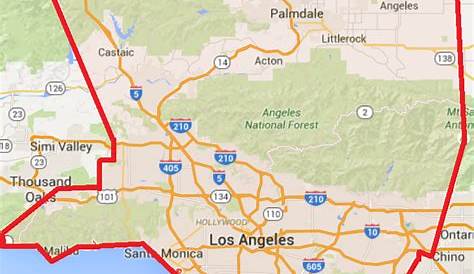 Los Angeles Orange County Zip Code Map | Map Of World