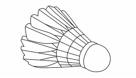 Kolorowanka Lotka do badmintona do druku i online